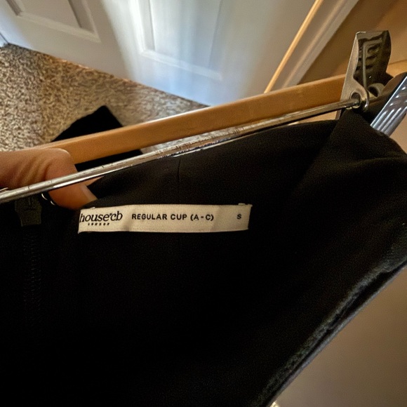 HOUSE OF CB Persephone Strapless Corset Satin & Velvet Mermaid Gown size S A-C - Picture 5 of 5